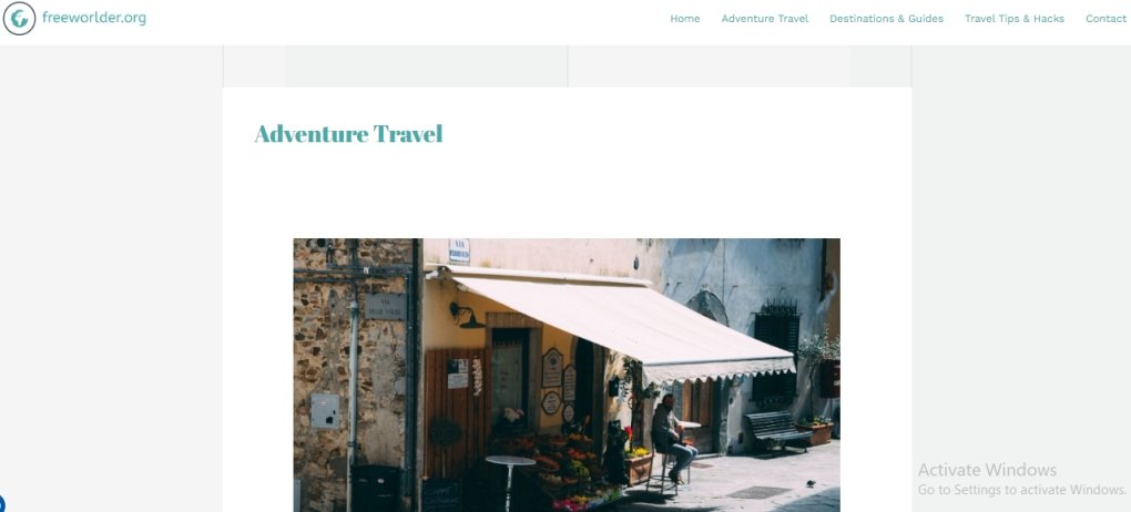 www free worlderorg Adventure Travel destinations and guides www free worlderorg Adventure Travel section showing destinations and travel resources