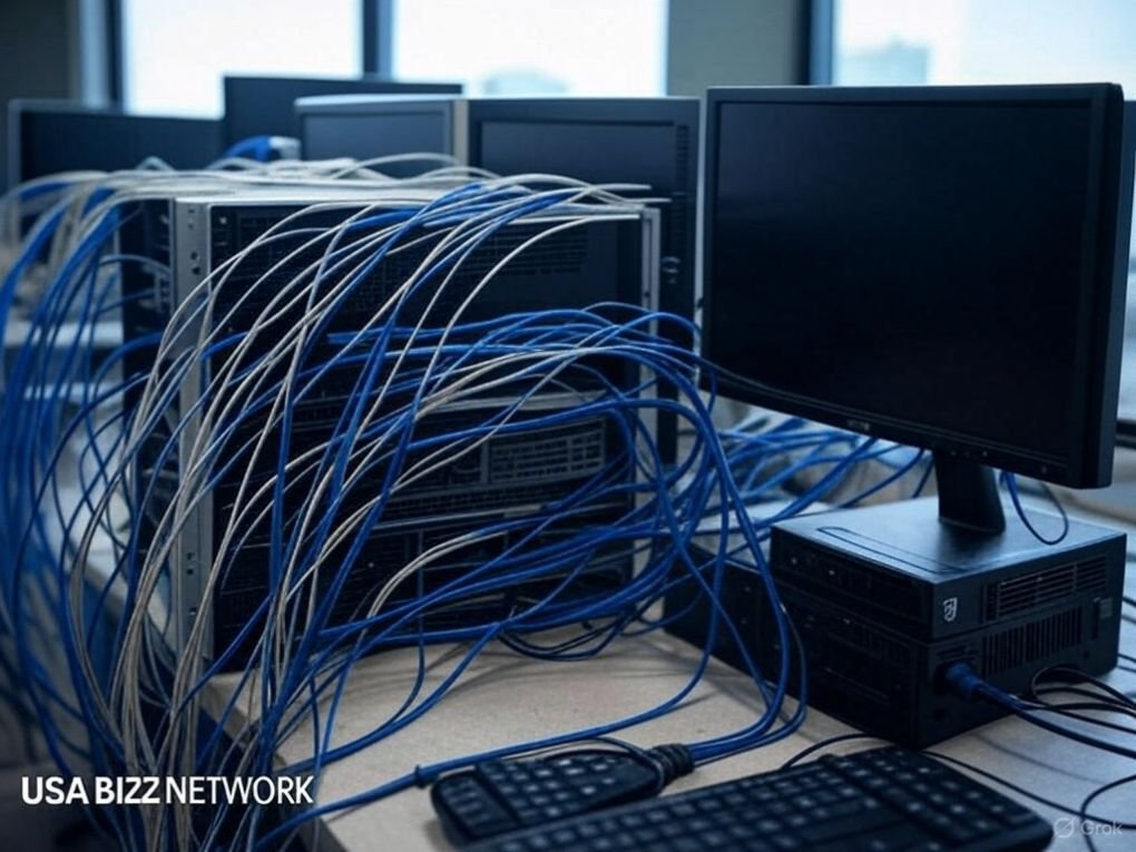 jacksonville-data-center-computer-network-issue-solutions.jpg Jacksonville data center server room highlighting computer network issue solutions