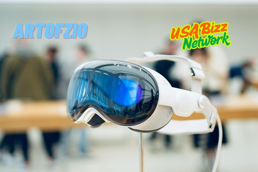Artofzio-enhanced VR/AR headset showcasing next-generation digital art technology