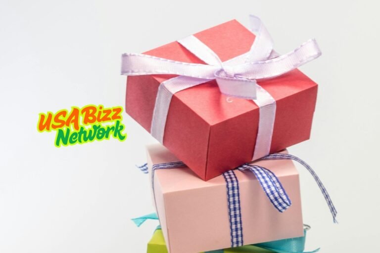Elegant gift ideas for every occasion Lumolog - A beautifully wrapped gift box with a red satin ribbon