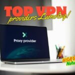 Top VPN providers Lumolog - Proxy service on laptop screen, featured by USA Bizz Network