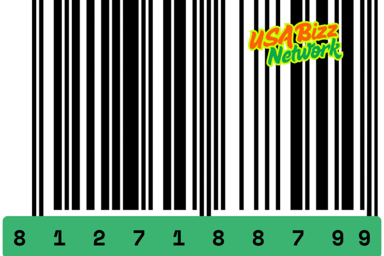 Barcode displaying product code 8127188799 with USA Bizz Network logo.