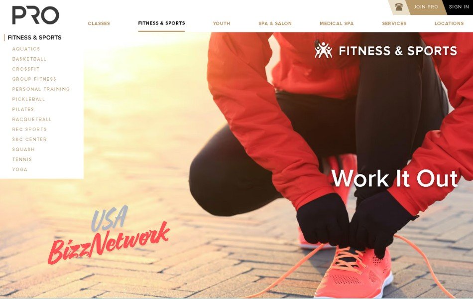 Fitness training and youth programs offered at Pro Club Seattle, including group exercise, personal training, and family care services