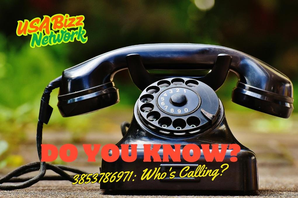 Who’s Calling from 3853786971? | Vintage Rotary Phone Mystery Vintage rotary phone with text “Do You Know? 3853786971: Who’s Calling?” – mystery call concept.
